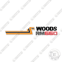 Fits Woods RM660 Decal Kit Rotary Cutter