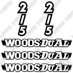 Fits Woods Dual 215 Decal Kit Tractor