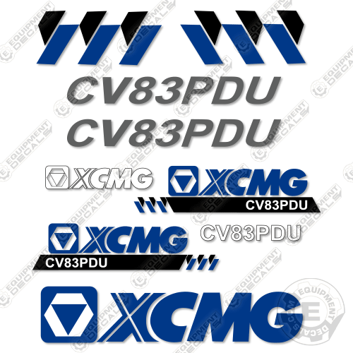 Fits XCMG CV83PDU Decal Kit Roller