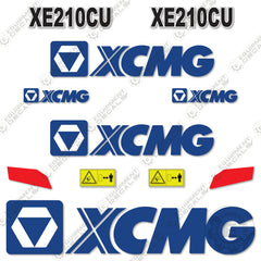 Fits XCMG XE210CU Decal Kit Excavator