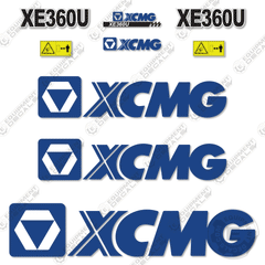 Fits XCMG XE360U Decal Kit Excavator