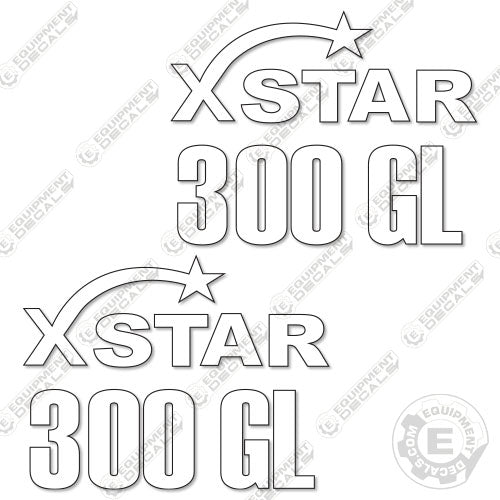 Fits XSTAR 300GL Trailer Decal Kit