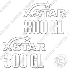 Fits XSTAR 300GL Trailer Decal Kit