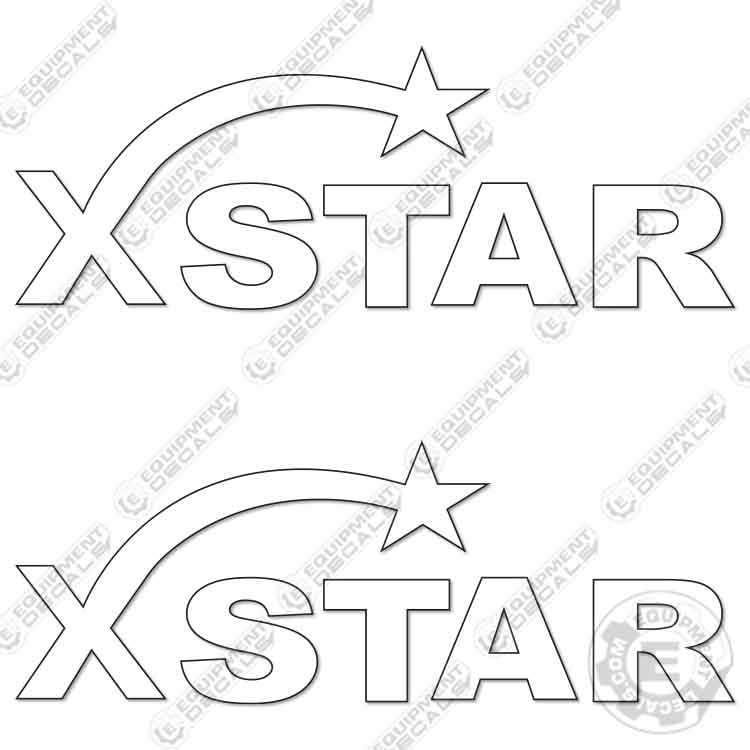 Fits XSTAR Trailer Decal Kit 12" Wide