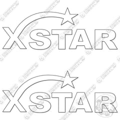 Fits XSTAR Trailer Decal Kit 12" Wide