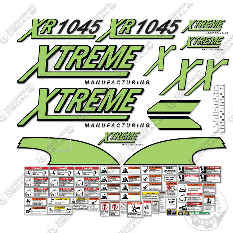 Fits Xtreme XR1045 Decal Kit Telehandler Forklift