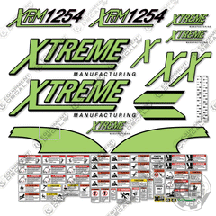 Fits Xtreme XRM1254 Decal Kit Telehandler