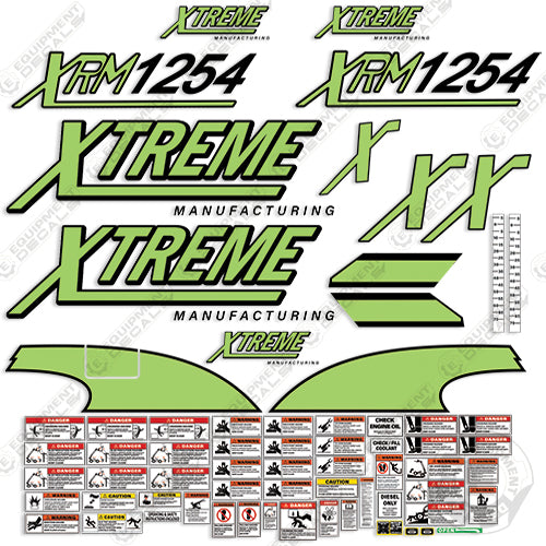 Fits Xtreme XRM1254 Decal Kit Telehandler