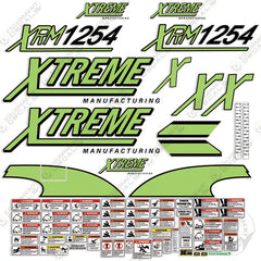 Fits Xtreme XRM1254 Decal Kit Telehandler