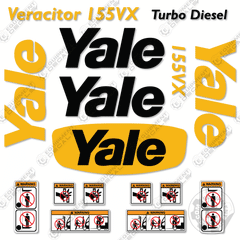 Fits Yale GP155VX Decal Kit Forklift