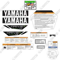 Fits Yamaha DR2A19 Drive 2 Golf Cart Decal Kit - IRS VERSION