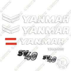 Fits Yanmar SV40 Decal Kit Mini Excavator