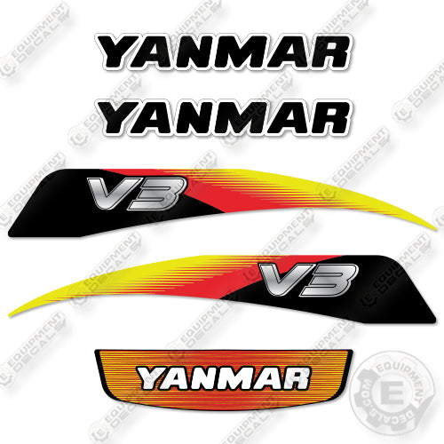 Fits Yanmar V3 6 Decal Kit Wheel Loader