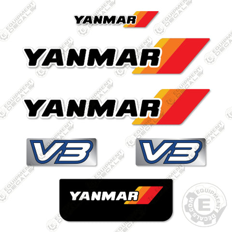 Fits Yanmar V3 5A Decal Kit Wheel Loader