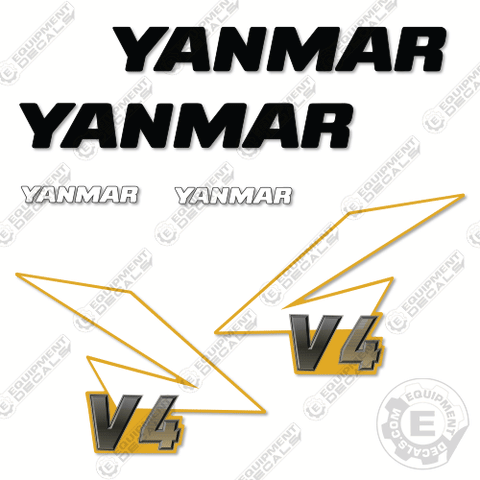 Fits Yanmar V4-7 Decal Kit Wheel Loader