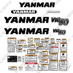 Fits Yanmar Vio 50-6 Decal Kit Mini Excavator