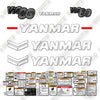 Image of Fits Yanmar Vio 80-1a Decal Kit Midi Excavator