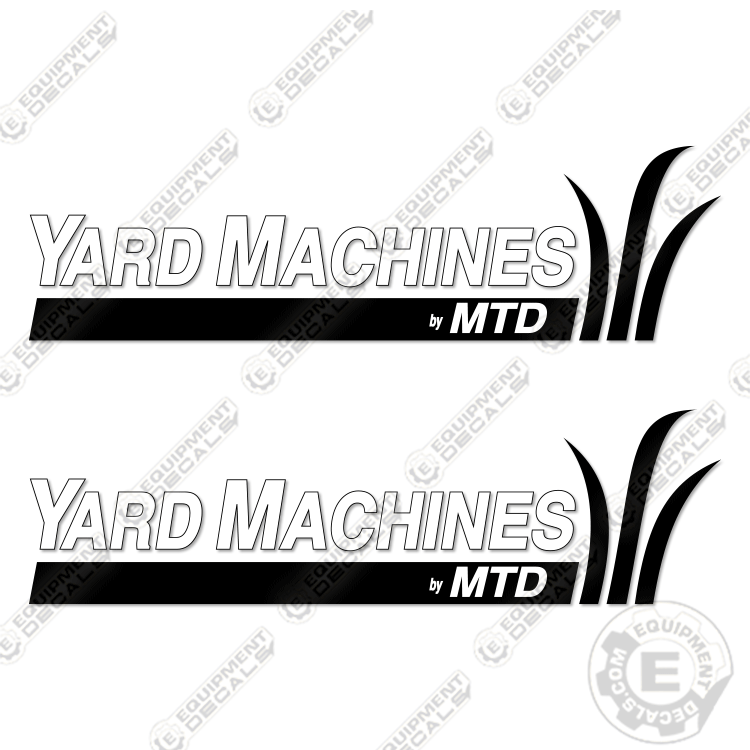 Machine Control Decals Yard Machines Decal Kit Riding Mower 24