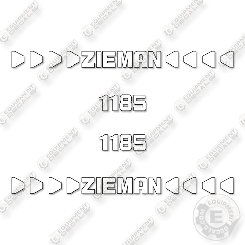 Fits Zieman 1185 Decal Kit Trailer- 3M REFLECTIVE!