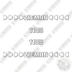 Fits Zieman 1185 Decal Kit Trailer- 3M REFLECTIVE!