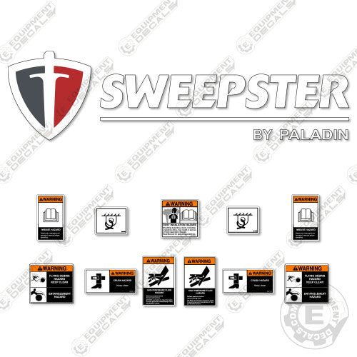 Fits Sweepster By Paladin Decal Kit - Pick Up Broom