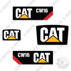 Fits Caterpillar CW16 Decal Kit Pneumatic Drum Roller Replacement Stickers