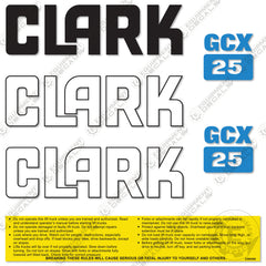 Fits Clark Forklift Decal Kit GCX25