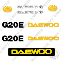 Fits Daewoo G20E Forklift Decal Kit
