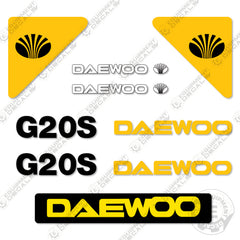 Fits Daewoo G20S Forklift Decal Kit