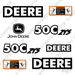 Fits John Deere 50C ZTS Excavator Decal Kit