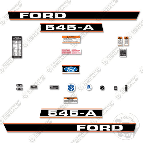 Fits Ford 545-A Decal Kit Tractor