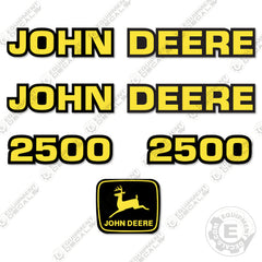 Fits John Deere 2500 Riding Mower Decal Kit