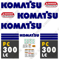 Fits Komatsu PC 300 LC 7 Excavator Decals