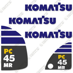 Fits Komatsu PC45MR-3 Decal Kit Mini Excavator