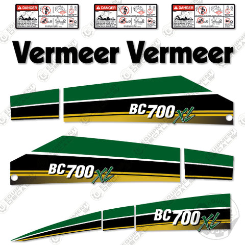 Fits Vermeer BC700XL Decal Kit Wood Chipper