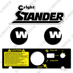 Fits Wright Stander 6125 Standing Mower Decal Kit
