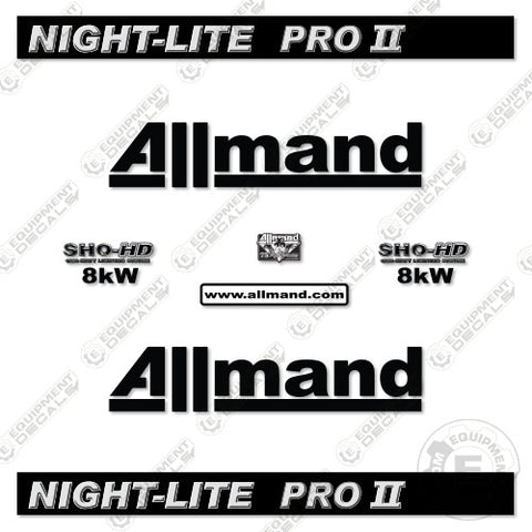 Fits Allmand Night Light Pro 2 Decal Kit Light Tower