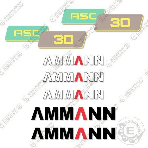 Am230 Sticker Fits Amman ASC30 Decal Kit Roller – Equipment Decals