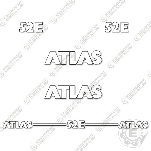Fits Atlas 52E Decal Kit Wheel Loader – Equipment Decals