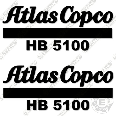 Fits Atlas Copco HB5100 Decal Kit Hammer