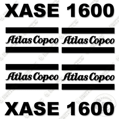 Fits Atlas Copco XASE1600 Decal Kit Air Compressor