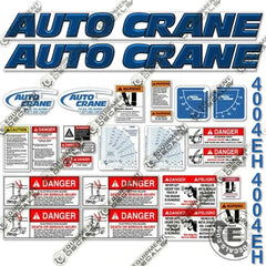 Fits AutoCrane 4004EH Decal Kit Crane Truck