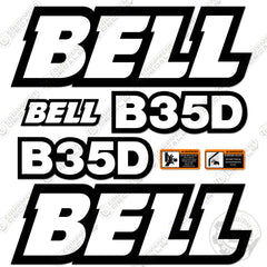 Fits Bell B35D Decal Kit Articulated Dump Truck