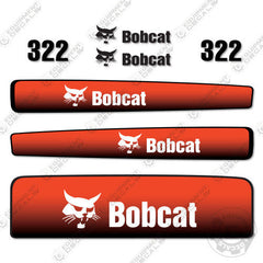 Fits Bobcat 322 Mini Excavator Decal Replacement Kit