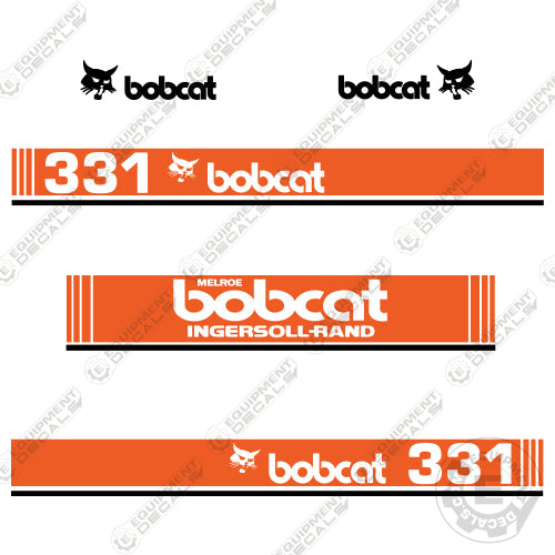 Fits Bobcat 331 Mini Excavator Decal Kit Older (Ingersoll Rand Melroe version)