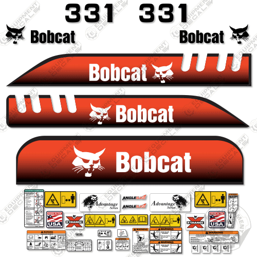 Fits Bobcat 331D Decal Kit Mini Excavator