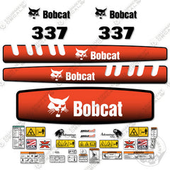 Fits Bobcat 337 Decal Kit Mini Excavator