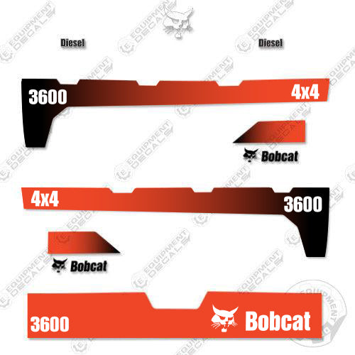 Fits Bobcat 3600 4x4 Utility Vehicle Replacement Decals 2015+