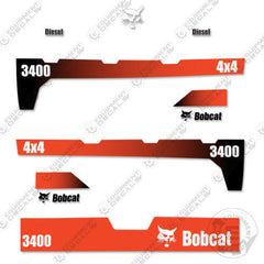 Fits Bobcat 3400 4x4 Utility Vehicle Replacement Decals 2015+