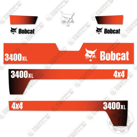 Fits Bobcat 3400XL 4x4 Utility Vehicle Replacement Decal